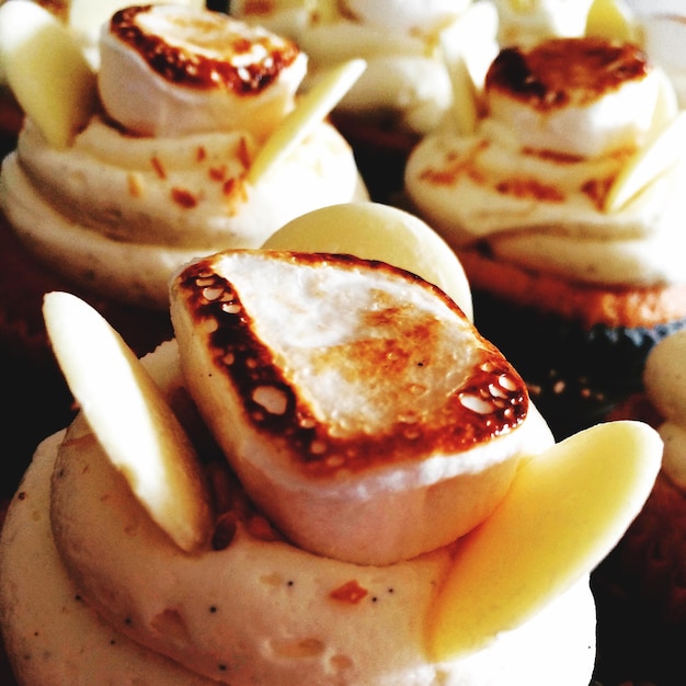 Photo detail shot of desserts