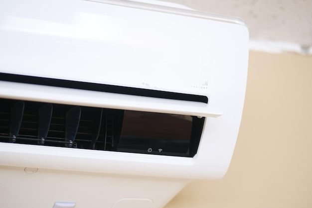 Detail shot of flat air conditioner