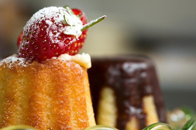 Detail shot of pastries