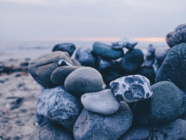 Photo detail shot of pebbles