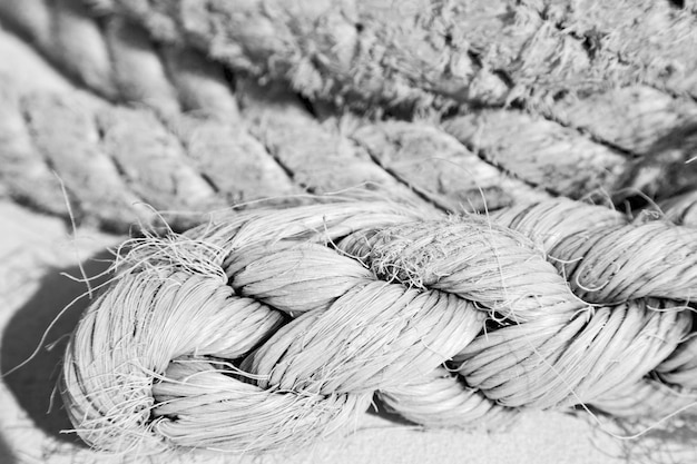 Photo detail shot of rope