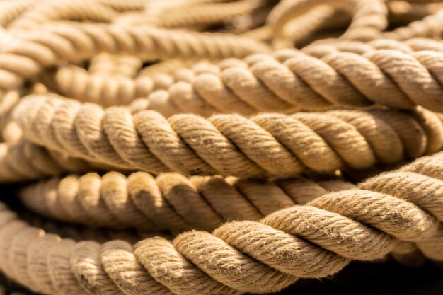 Photo detail shot of ropes