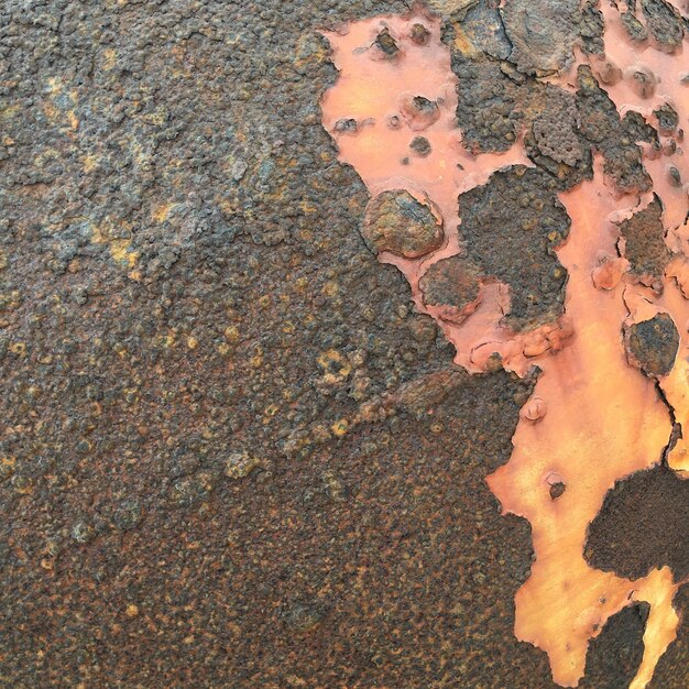 Photo detail shot of rusty wall