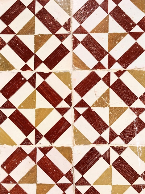 Detail shot of tiled floor