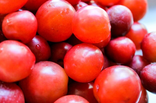 Photo detail shot of tomatoes