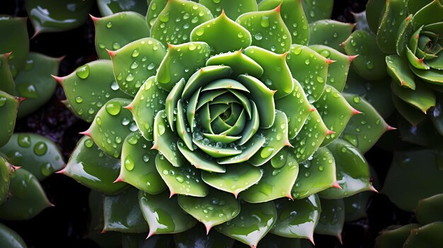 Detail of Succulent Rosette