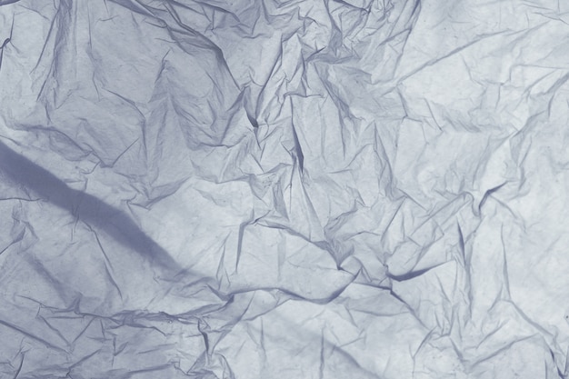 Detail of the texture of a blue plastic bag