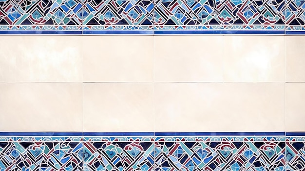 Detail of traditional persian mosaic wall