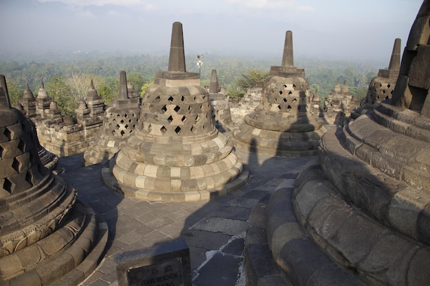 Detail van de klokken van de Borobudur-tempel Indonesië