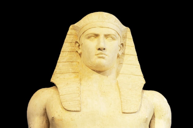 Detail van een Egyptisch beeld