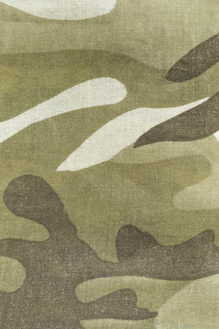 Foto detail van een stuk camouflage stof