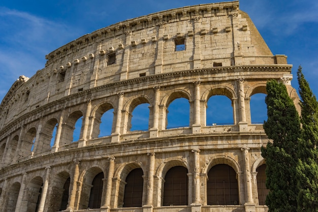 Detail van het oude Colosseum in Rome, Italië