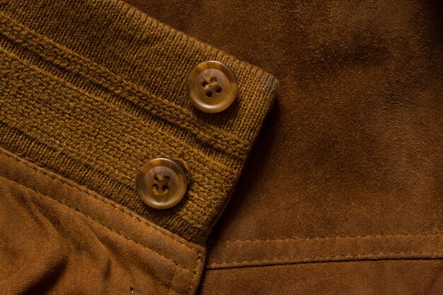 Detail van jasje suede Tailoring