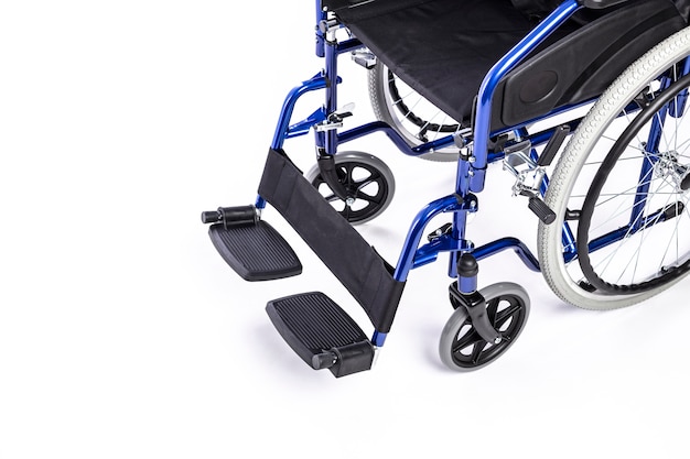 Detail of a wheelchair for disabled people 