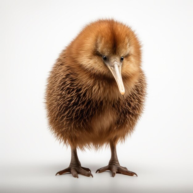 Photo detailed 8k landscape photography cute kiwi in the style of olivier valsecchi