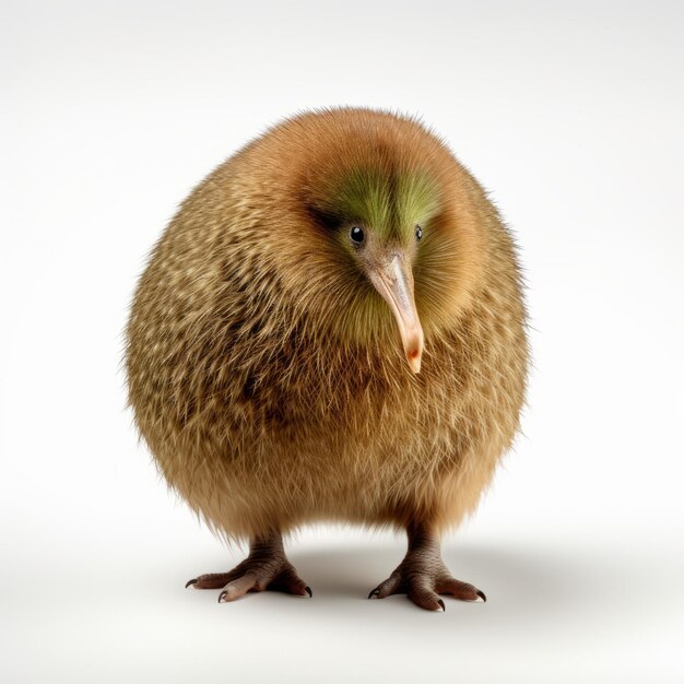 Photo detailed 8k photo of kiwi bird in john wilhelm style