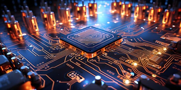 detailed closeup of computer screen showing complex circuitry programming for robotics assembly concept technology robotics programming electronics closeup shot