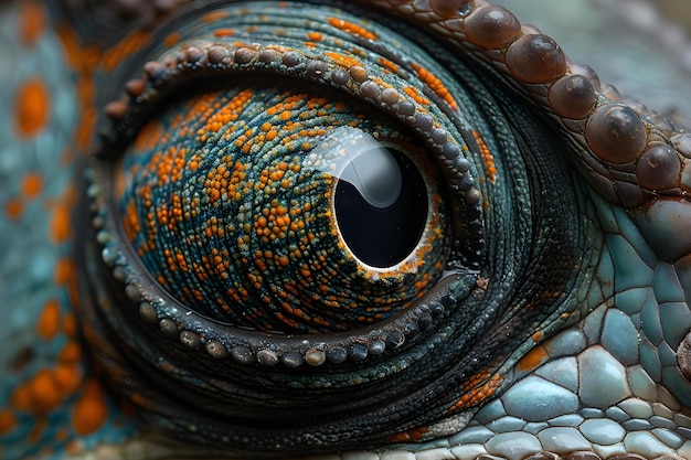 Detailed CloseUp of a Lizards Eye