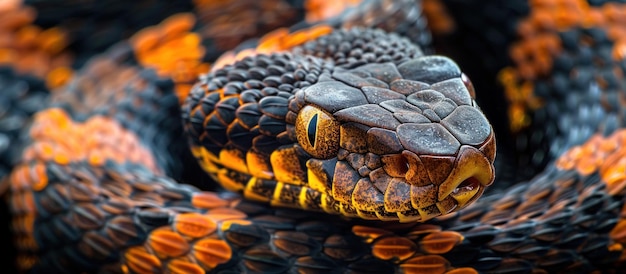 Detailed CloseUp of a Snakes Head