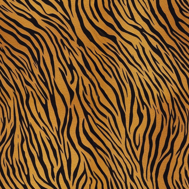 Photo detailed closeup of a tiger print pattern