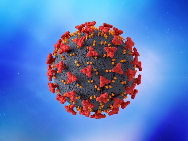 detailed Corona virus cell