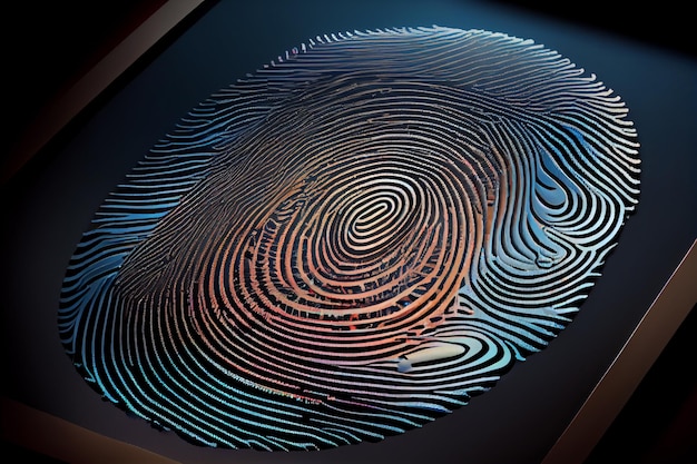 Premium Photo | Detailed fingerprint analysisgenerative ai