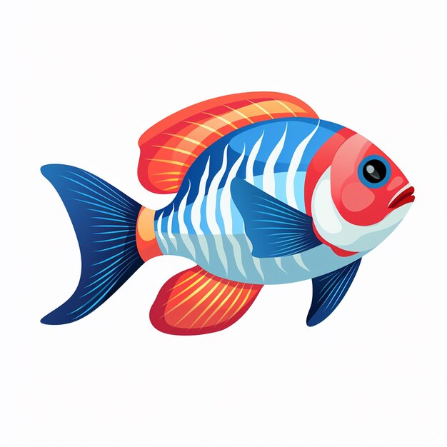 Premium AI Image | Detailed fish drawing for educational poster