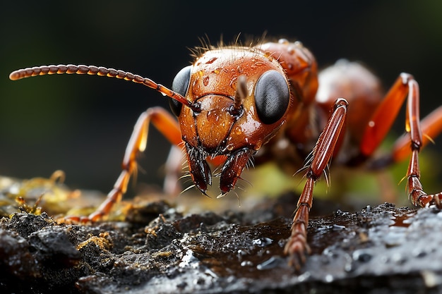 Detailed Focus on an Ant