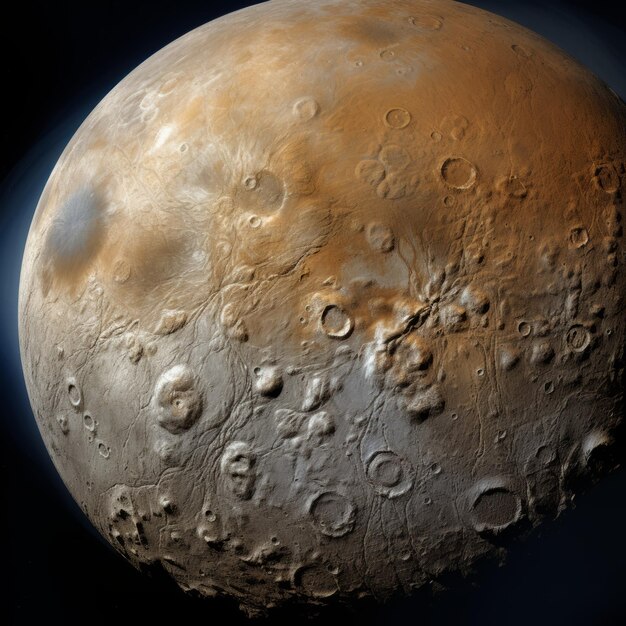 Detailed Full Frame Triton With Doge Face Crater Nasa Hdr Hq Photo