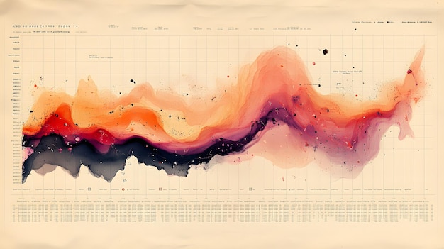 detailed graph paper with complex data points showing yearoveryear analysis