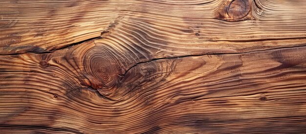 Detailed hardwood surface texture with knots in brown color