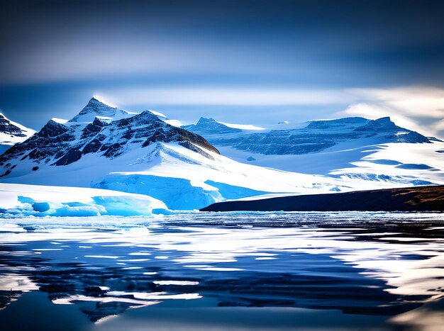 detailed high quality sharp focus Antarctica