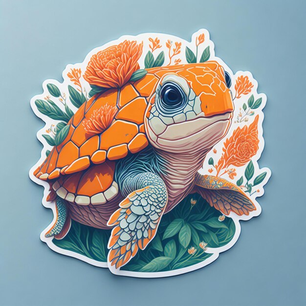 Tiny Sea Turtle Sticker