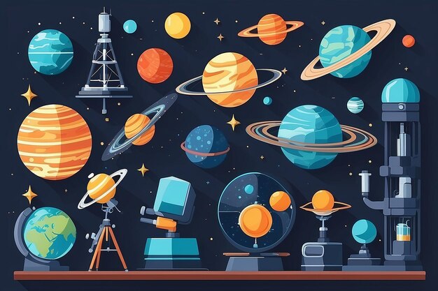 Detailed Illustration of Whiteboard Filled with Handwritten Formulas and Scientific Concepts