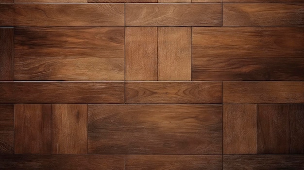 Photo a detailed image showcasing the warm rich texture of a herringbone wooden floor with interlocking patterns