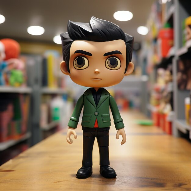 Detailed Johnny Depp Vinyl Toy In Green Jacket Supernatural Creatures Inspired