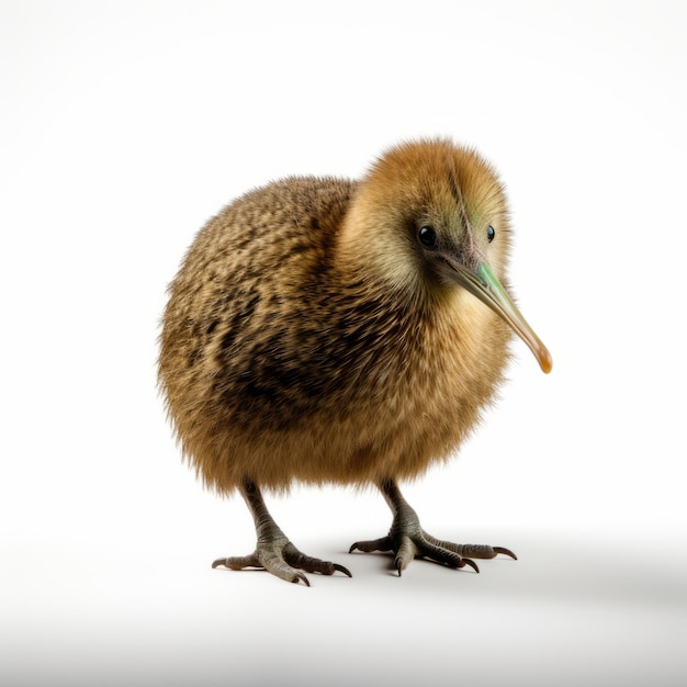 Photo detailed landscape photography of new zealand kiwi on white background