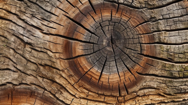 Detailed look at the bark of an ancient tree