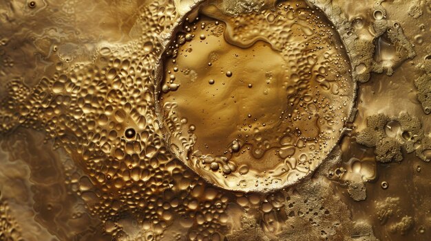 詳細なマクロ画像は,Saccharomyces cerevisiae酵母細胞が茶色金色に表示されています.
