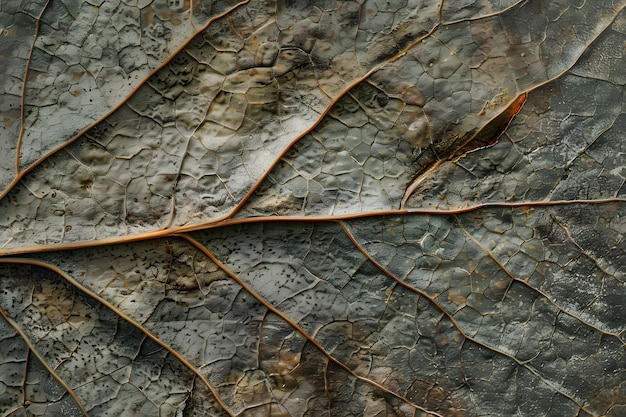 Photo detailed macro shot of leaf texture