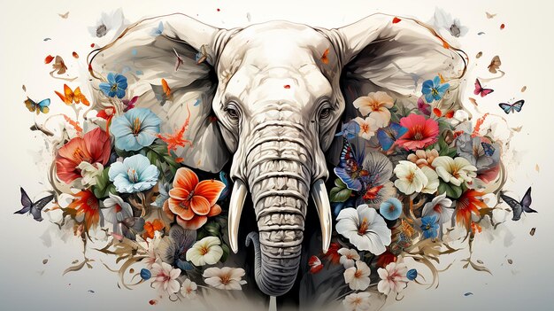 Premium AI Image | Detailed Majestic Animal Illustration