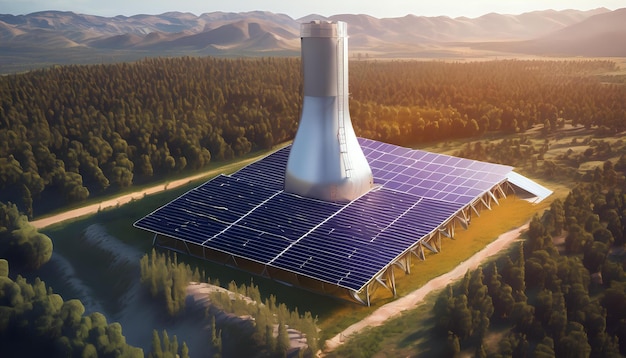 고효율 태양열발전 타워의 상세모델