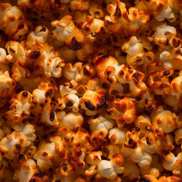 Фото Детальная фотография безрезного изображения spicy popcorn