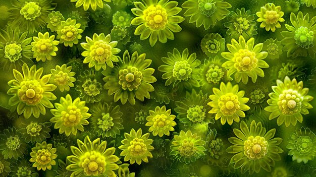 Photo detailed pollen microscopy