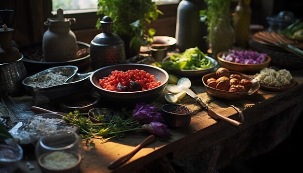 the detailed process of setting up a HaftSeen table