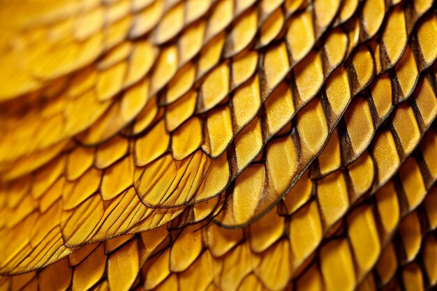 Detailed shot of bee wings