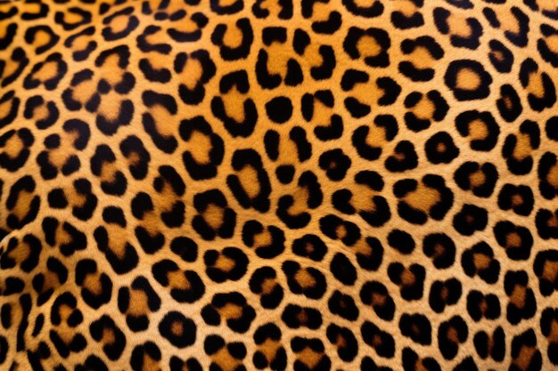 Photo detailed shot of a jaguar skin pattern
