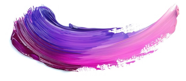 Фото Подробная текстура розовая фиолетовая цвета акриловой масляной краски щеткой белый фон сгенерированный ии