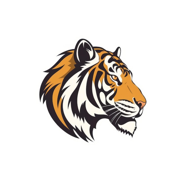 Tiger Logo Design In Thin Line Style Vector, A Lineal Icon Depicting Bengal  Tiger On White Background, Vector Illustration By Flat Icon And Dribbble,  Behance Hd PNG and Vector with Transparent Background