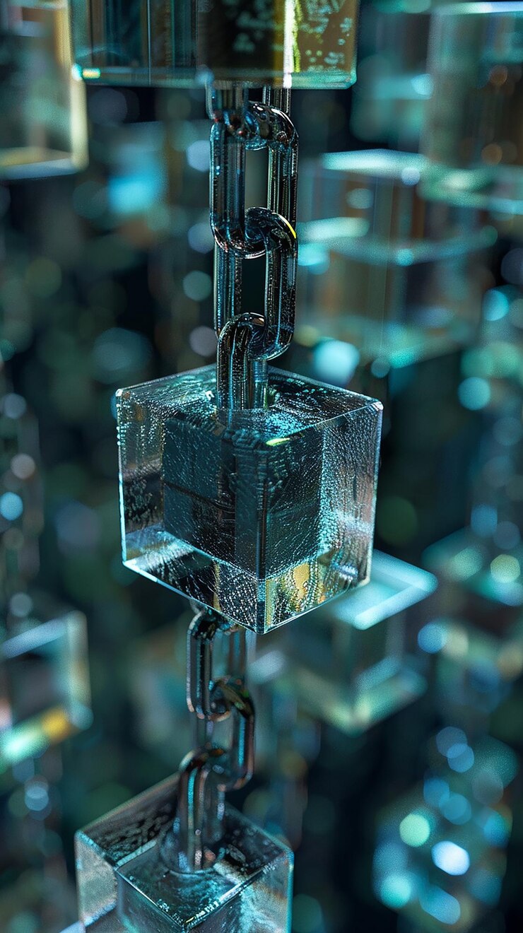 Photo a detailed view of block in action